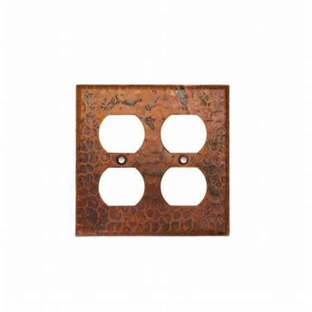 PREMIER COPPER PRODUCTS Premier Copper Products SO4 Switchplate - Double Duplex with 4 Hole Outlet Cover SO4